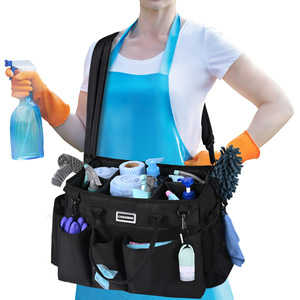 Chzuober Cleaning Tool Bag Multi Compartment Waterproof Crossbody Waist Pack For Household Use - Product Image 1