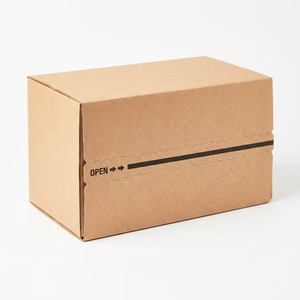 Boîtes d'expédition en carton ondulé personnalisées avec logo, fermeture éclair, pour emballages cadeaux, boîtes postales en papier blanc pour envois. - Product Image 1