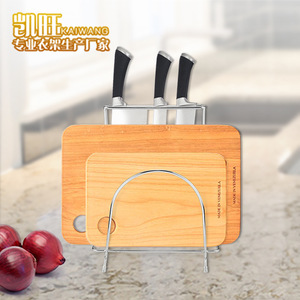 Stainless Steel Knife Holder Floor Standing 4.8mm Wire 27cm Height 23cm Width Large Size Kitchen Knife And Cutting Board Storage - Product Image 3