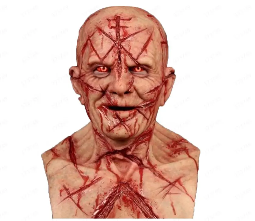 Halloween Horror Narbe Mann Maske Scary Zombie Demon Devil Gesichts maske Gruselige Cosplay Kostüm Party Requisiten