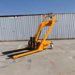 KAD Empilhador Semi Elétrico Hidráulico Portátil Lift Pallet Forklift 500kg-700kg Capacidade Dobrável Boom Crane Truck 1.5m Forklift - Product Image 4