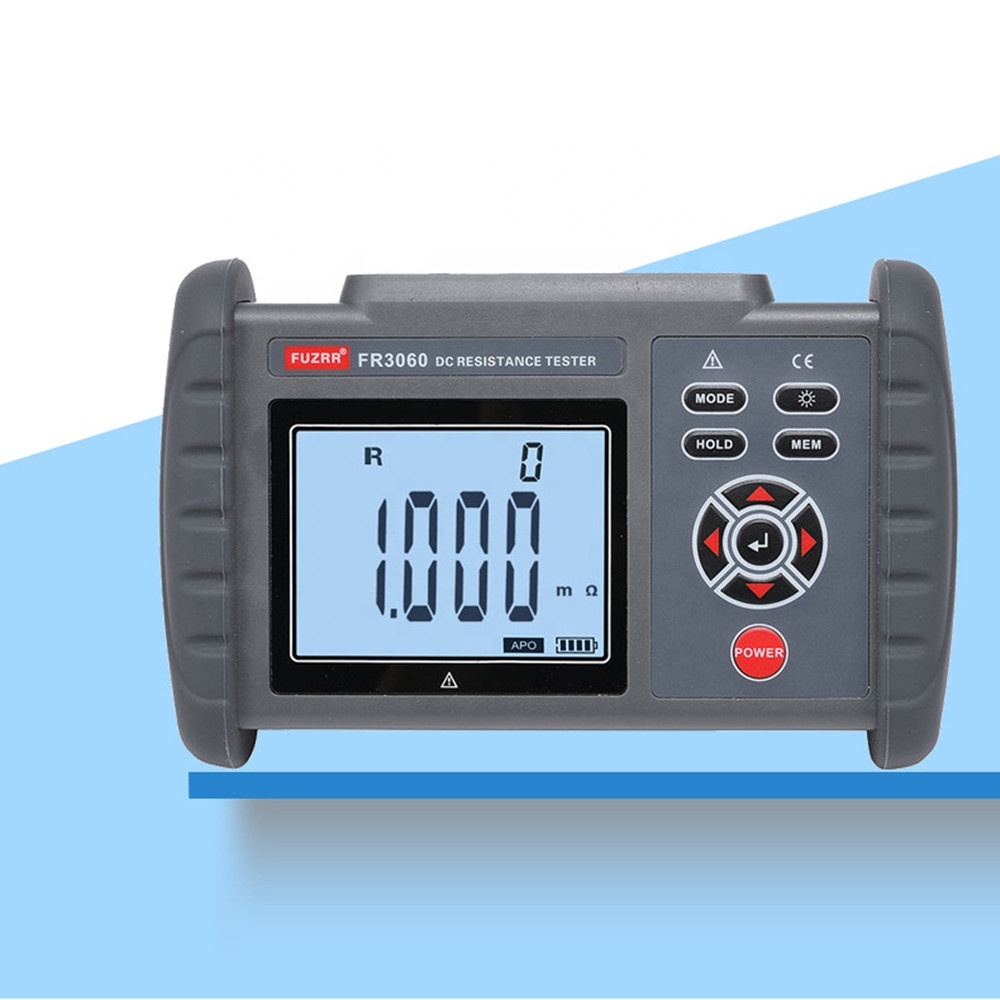 FR3060 DC Low Resistance Tester Portable Hand- held DC Resistance Meter