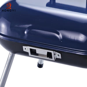 Barbecue portable au charbon de bois Hongyi Square avec couvercle, pour le camping en plein air BQR04B - Product Image 2