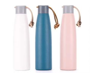 New 304 Stainless Steel Thermos Water Bottle Portable Rope Sports Vacuum Small Mouth Travel Thermos <b>Cup</b> - Product Image 1
