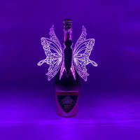 Bâton lumineux LED étanche en acrylique pour soirées en boîte de nuit, Thanksgiving, Saint-Valentin, motif papillon, vente chaude, plusieurs modèles