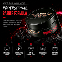 Marque Blanche Pâte Coiffante Mate Pommade Argile Mate Produit Capillaire pour Hommes Coiffures à Texture Naturelle