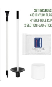 Bandera de Práctica de <span class=keywords><strong>Golf</strong></span> para Patio Trasero, Asta de Bandera con Orificio, Mini Banderas de <span class=keywords><strong>Golf</strong></span> para Putting Green - Product Image 5