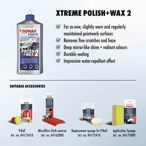 Xtreme Car Polish+Wax 2 Hybrid Npt (500 ml) Pour surfaces peintes presque neuves légèrement abîmées et régulièrement entretenues - Product Image 2