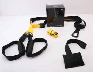 Sangles d'entraînement aérien personnalisées HM HM-P3-2 en nylon vert armée rouge rose durables portables CrossFit Bodyslimming Fitness unisexe - Product Image 3