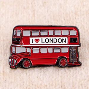 Pin de Esmalte de Aleación de Zinc con Diseño de Ángel y Hada del Autobús de Londres, Souvenir del Día Nacional de Inglaterra para Bolsos y Ropa - Product Image 4