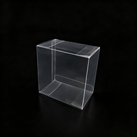 Boîte d'emballage en plastique PET/PVC transparente, jetable et écologique, avec gaufrage et double rabat, pour présentoirs de produits, personnalisable