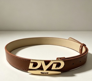 女式复古嘻哈 Y2K 朋克纯色黑白 PU 金属 DVD 扣带扣牛仔裤腰带适合连衣裙 - Product Image 2