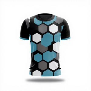 Sublimation <b>T</b>-<b>Shirts</b> Custom Team Sports <b>Shirts</b> Wholesale Moisture Wicking <b>Polyester</b> Names Numbers Sponsor Logo - Product Image 1