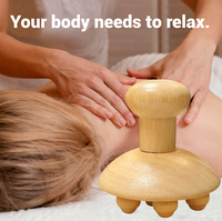 Outils de massage en bois personnalisés OEM Bodyfree Masseur corporel en bois à main, outil en bois pour la libération musculaire petit