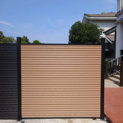 Co-extrusion Waterproof Wpc Garden Fence Outdoor Composite Anti-UV Wood Plastic Modern CE Certified Decorative Composite