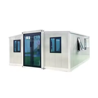 Maison conteneur extensible de luxe en acier de 20/40 pieds avec design moderne du milieu du siècle pour usage résidentiel et entrepôt