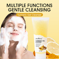 Mousse nettoyante pour le visage personnalisée avec contrôle de l'huile pour tous les types de peau, gel nettoyant blanchissant au curcuma et éclaircissant