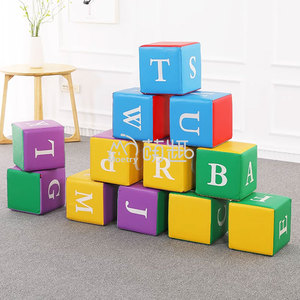 Moetry Trẻ Em Tự Làm Miếng Bọt Biển ABC Thư Khối Khối Lập Phương Bảng Chữ Cái Mềm Chơi Mẫu Giáo Giáo Dục Đồ Chơi Tên Khối Xây Dựng - Product Image 2