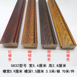 Wood Trim 5832 Model Minimalist Design For <b>Frame</b> Lines Pine Material Indoor Use Factory Wholesale Price - Product Image 3