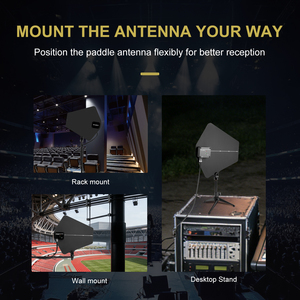 Sistema de Amplificación de Antena S211, Sistema de Reducción de Ruido de Micrófono Dinámico UHF Adecuado para Salas de Conferencias, Campos Deportivos - Product Image 6