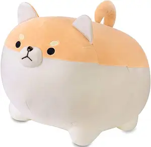 Shiba Inu Boneka Binatang Mainan Lucu Corgi & Akita Anjing Bantal Mewah, Mainan Mewah Hadiah Mainan Terbaik Dapat Digunakan untuk Tempat Tidur dan Kursi Sofa