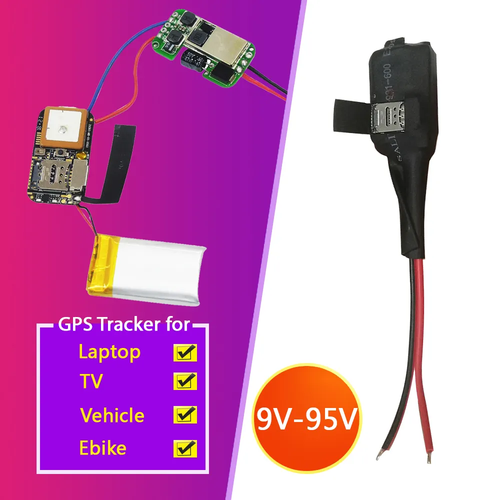 Pelacak Gps 2G untuk Laptop sangat tipis TV Mobil elektrik Geofence Laptop pintar pelacak Gps Model TV01