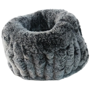 Cache-cou <span class=keywords><strong>en</strong></span> <span class=keywords><strong>fourrure</strong></span> de lapin Rex véritable - Texture ultra-douce et veloutée, cache-cou d'hiver résistant au froid, indispensable - Product Image 2