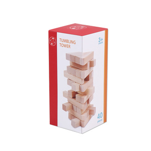 Gioco della Torre di Blocchi in <span class=keywords><strong>Legno</strong></span> Personalizzabile, Giocattolo per Bambini, Disponibile OEM/ODM, Torre Impilabile in <span class=keywords><strong>Legno</strong></span> Massiccio - Product Image 6