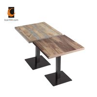 Meuble Table à manger en bois au style moderne, nouveau modèle, bon marché, meuble de café, Table à manger pour Restaurant