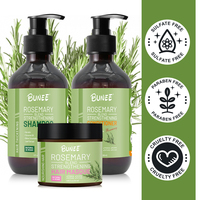 Nouveau design de shampooing à l'huile de romarin sans sulfate de biotine ensemble de shampooing et après-shampoing pour la croissance des cheveux végétaliens naturels biologiques pour femmes