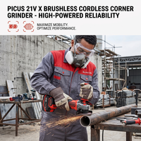 Meuleuse d'angle sans fil de qualité industrielle avec batterie au lithium, disque de meulage portable pour le meulage et le polissage général