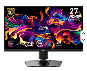 จอเกมมิ่ง MSI 272QP QD-OLED X24 ขนาด 27 นิ้ว ความละเอียด 2K 240Hz QD OLED พร้อมความละเอียด 2560 x 1440 (WQHD) 0.03ms แสดงผลรวดเร็ว - Product Image 5