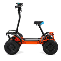 Nouveau design, vente chaude, scooter électrique pliable tout-terrain 4 roues 4000W 60V pour adulte, moto quad 4x4, scooter électrique de mobilité