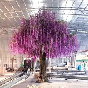 Large Outdoor Indoor Lifelike Artificial Wisteria Tree For Wedding Decoration