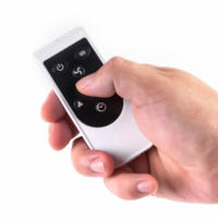 Nouvelle télécommande universelle simple et personnalisable pour ventilateur de plafond, 7 boutons, infrarouge, couleur blanc/noir, puce haute vitesse 2026