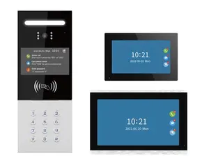 Estación de vídeo IP para puerta, sistema de intercomunicación para múltiples inquilinos, hasta 254 unidades, monitor táctil de 7 pulgadas, tuya smart