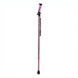 Canne de marche et de randonnée réglable en aluminium à deux angles avec poignée en T et embout en caoutchouc - Product Image 1