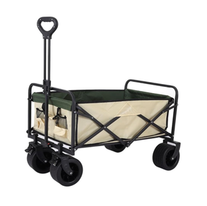 <strong>Folding</strong> <strong>Wagon</strong> With Table,Heavy Duty Utility <strong>Beach</strong> <strong>Wagons</strong> With Opened Tailgate And All-Terrain Wheels For Camping,Garden,Sports - Product Image 1
