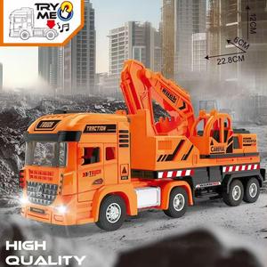 Ensemble de jouets de camion de construction HTL, véhicule d'ingénierie à friction avec lumière et musique, portes ouvrantes, cadeau éducatif pour garçons - Product Image 5