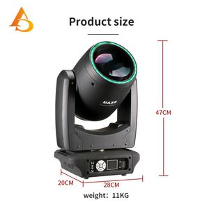 Foco Móvil LED de 300W con Halo RGBW, Luz de Cabeza Móvil LED para Bodas, Luces DJ - Product Image 5