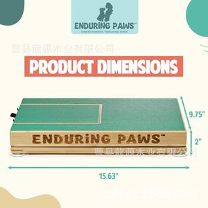 Creative wooden pull-out lid dog <b>scratching</b> <b>post</b> with sandpaper, foldable and adjustable solid wood dog <b>scratching</b> <b>post</b> - Product Image 5