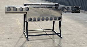 Pare-chocs arrière en acier inoxydable 304 de 96 pouces Peterbilt Kenworth, barre en T, barre de feux arrière avec <span class=keywords><strong>plaque</strong></span> d'<span class=keywords><strong>immatriculation</strong></span> encastrée - Product Image 2