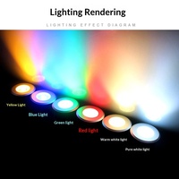 Lampe LED Encastrée Sous-Marine IP68 Étanche en Acier Inoxydable pour Jardin, Marchepied Extérieur Circulaire 12V, Garantie 2 Ans, CRI80