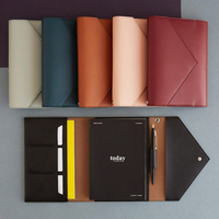 Organisateur de carnets en cuir PU pour voyage, support de liste de contrôle de bureau, pochette pour agenda, fournitures de bureau et scolaires