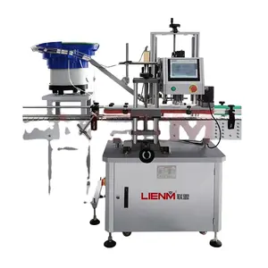 Single Head Automatic Pneumatic Screw Capping Machine with Conveyor Belt Electric Plastic Bottle Capper provided