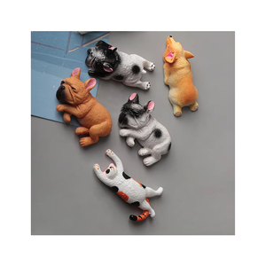 Chien chiot bouledogue Corgi forme résine maison décoratif réfrigérateur <span class=keywords><strong>aimant</strong></span> Souvenir réfrigérateur <span class=keywords><strong>aimant</strong></span> personnalisé réfrigérateur aimants - Product Image 1