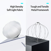Boîte à lumière sphérique pliable Top Round KQ-65 65cm 26" en forme de boule, diffuseur de flash, monture Bowens, pour studio vidéo