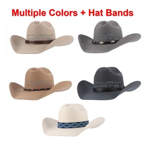 Logo personalizzato di alta qualità cappello Fedora occidentale a tesa larga bianco Unisex 100% in lana australiana <span class=keywords><strong>cappelli</strong></span> da Cowboy per uomo donna - Product Image 3