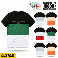 Kaos Rajut Lengan Pendek Pria Custom ODM OEM Paris Eiffel Hijau Sublimasi 3D All Print Cepat Kering Bernapas