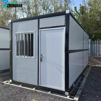 Offre Spéciale : Maison Conteneur Pliante Contemporaine 20 pieds – Mini-Maison Modulaire Préfabriquée pour Bureau Extérieur, Toilettes ou Garde-chalet